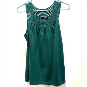 Elegant Green Sleeveless Top
